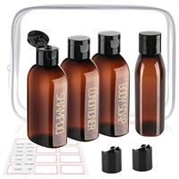 Decorniqu Travel Bottles for Toiletries - Travel Shampoo and Conditioner Bottles TSA Approved Travel Size Containers Leak Proof Empty Plastic Squeeze Bottles Travel Kit with Flip Cap