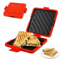 Microwave Toastie Maker,Microwave Toastie Sandwich Maker Silicone Micro Toastie Maker Non-stick,Microwave Toastie Sandwich Maker and Grill Heatwave Technology for Bread Sandwich