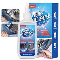 Jevvu Home Mould Remover Gel, Household All-Around Stain Cleaner with Brush, Useful for Washing Machine, Refrigerator Strips, Bathroom, Kitchen Sink