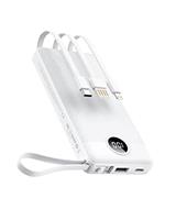 VEEKTOMX Power Bank with Built-in Cables, 10000mAh/20000mAh