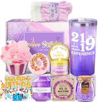 Awfrky Birthday Gifts for Women, Purple Gift Box Set for Mom Sister Female Friends Wife Girlfriend Daughter, Unique Gifts for Women Who Have Everything