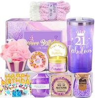 Awfrky Birthday Gifts for Women, Purple Gift Box Set for Mom Sister Female Friends Wife Girlfriend Daughter, Unique Gifts for Women Who Have Everything