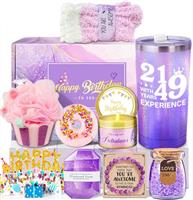 Awfrky Birthday Gifts for Women, Purple Gift Box Set for Mom Sister Female Friends Wife Girlfriend Daughter, Unique Gifts for Women Who Have Everything