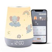 Dreamegg Sleep Trainer Clock for Kids - White Noise Machine with 34 Soothing Sounds, Alarm Clock with Lights, Ok to Wake, Nap Timer