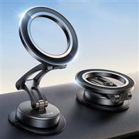 Lamicall for Magsafe Car Mount - [TPU Adaptive Gasket] 360Rotation Base, Metal Magnetic Phone Car Mount, Three-Axis Adjustable Magsafe Phone Holder for Dashboard for iPhone 16 15 14 13 12 &All Phones