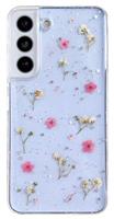 Casemall for Samsung Galaxy S21 Flower Case Clear with Real