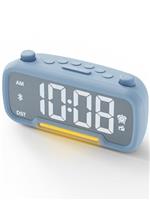 Radio Alarm Clock Besides with Bluetooth Speaker and Night Light,