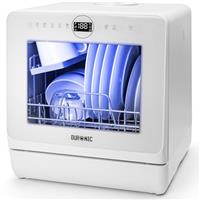Duronic Table Top Dishwasher DW5 950W Compact Tabletop Dish Washer Mini 5L Dishwashers with 5 Wash Settings Electric Countertop Cleaner for Quick Eco Cleaning Plates Glass Cutlery Fruit