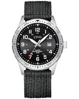 CIVO Mens Watches Military Analogue Field Quartz Waterproof Sports Rubber Nylon Wrist Watch with Date Luminous