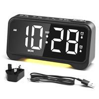 ROCAM 1028E Alarm Clock Beside for Heavy Sleepers & Teens