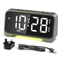 ROCAM 1028E Alarm Clock Beside for Heavy Sleepers & Teens