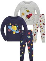 SOIBEEN Pyjamas for Boys Nightwear Cotton Toddler Clothes Kids Sleepwear Children PJs Set Outfit Xmas Gift 2-14 Years