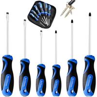 6PCS Screwdriver Set- Heavy Duty Chrome Vanadium Steel Made,