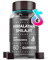 Himalayan Shilajit Gummies Grade Gold Gummies for Men & Women with Ashwagandha & Turmeric - 2500mg High Strength Supplement for Energy & Focus