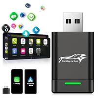 Wireless Carplay Adapter & Android Auto Wireless Adapter, 2 in 1 Auto Car Play Wireless Dongle for OEM Wired Carplay Android Auto Car, Compatible with Cars from 2017 & iPhone iOS 10+ Stable Control