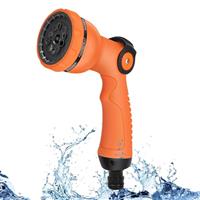 Garden Hose Spray Gun, Hose Pipe Spray Gun with 10 Adjustable Patterns, Hose Spray Gun with Thumb Control, for Gardening, Pets Bathing & Cleaning