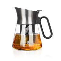 ZENS Design Glass Tea Infuser Teapot,Small Loose Leaf Tea Pot with Stainless Steel Spout for Herbal Tea Diffusers