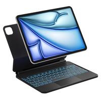 Inateck Magnetic Keyboard Case for iPad 10th Generation 10.9 inch/11th Generation 2025 A16 11 inch, Floating Stand, 7-Colour Backlight, with Trackpad, KB09119-10