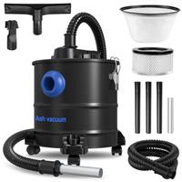 linenix Ash Vacuum, Pellet Stove Vacuum Cleaner, 5.3 Gallon, 20kPa, 1200W Powerful Motor with Blower Function, On Wheels and HEPA Filter, The Ash Vacuum for Pellet Stoves & Wood Stoves