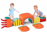 Baby Soft Play Set - Soft Climb and Crawl Foam Play for Toddlers, Multi-colored 5-Piece Set