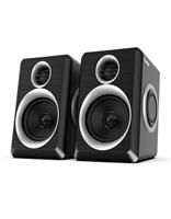 cinnkeyi Computer Speakers, 2.0 Speakers for PC or Laptop, 3.5mm Aux Input, USB-Powered PC Speakers with Deep Bass, Suitable for Desktop Computers/Laptops Built-in 4 Speaker Diaphragms