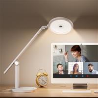 Honeywell Desk Lamp for Home Office - H6 Sunturalux Eye-Caring LED Desk Light with Auto-Dimming, Memory & Timer Function, 18W/800LM Max, 2700K-5000K, 7-Level Dimmable for Reading Study
