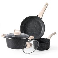 CAROTE Pots and Pans Set, Non Stick Induction Hob Pan Set