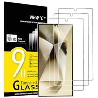 NEW'C 3 Pack Designed for Samsung Galaxy S24 Plus / S24+ Screen Protector Tempered Glass,Case Friendly Scratch-proof, Bubble Free, Ultra Resistant