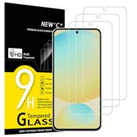 NEW'C 3 Pack Designed for Samsung Galaxy S24 Plus / S24+ Screen Protector Tempered Glass,Case Friendly Scratch-proof, Bubble Free, Ultra Resistant