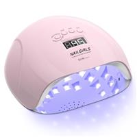 UV LED Nail Lamp,NAILGIRLS Gel Nail Lamp Professional 150W Gel Polish Nail Dryer Curing Lamps with 4 Timer Presets, Auto Sensor, Detachable Base, Nail Art Tools for Fingernail