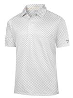 Boyzn Men's Golf Shirt - Breathable Quick-Dry Lightweight Polo Shirts for Men with Solid/Print Designs, Casual & Golf Wear