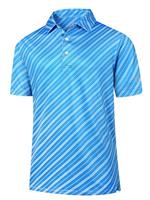 Boyzn Men's Golf Shirt - Breathable Quick-Dry Lightweight Polo Shirts for Men with Solid/Print Designs, Casual & Golf Wear