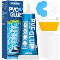 GLOWPOINT Air Mattress Patch Kit, Transparent Hot Tub Repair Kit, Vinyl Repair Kit for Air Beds, Snow Tube, Inflatable Mattresses and PVC Inflatable Products, Waterproof, UV Resistant (80ml)