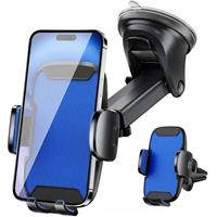 Vexloria Car Phone Holder, Car Phone Mount 360 Rotation, Upgraded Version with Strong Suction Power, Car Phone Cradle for Dashboard/Windscreen/Air Vent, Car Phone Holder for all 4.0''-7.0'' Phones