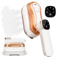Travel Iron Portable Handheld Clothes Steamer for Wrinkle-Free Clothes On the Go - Steam Generator Iron Ideal Travel Essentials for Travel & Home Use (White)