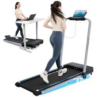CITYSPORTS Folding Treadmill with 8% Incline,Walking Pad for Home,12 km/h Dual Display Under Desk Treadmill with Remote Control&APP,No Assembly