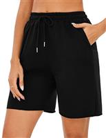 Marvmys Women's Running Shorts Casual Lounge Bottoms High Waist Summer Athletic Sweat Jogging Sport Workout Ladies Soft Cycling Short with Pockets