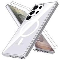 Anoowkoa Case for Google Pixel 10/Google 10 Pro with 2 Pack Screen Protectors, TPU and PC Hybrid Acrylic Slim Phone Case,Never Yellow Ultra Clear Crystal Protective Hard Back Cover,Shockproof Case