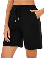 Marvmys Women's Running Shorts Casual Lounge Bottoms High Waist Summer Athletic Sweat Jogging Sport Workout Ladies Soft Cycling Short with Pockets