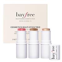 bayfree 3 PCS Makeup Cream Contour Stick Set, Highlighter, Bronzer & Blush Stick Trio for Face, Long Lasting, Natural Face Contour, Dewy & Matte Finish, Suitable for All Skin