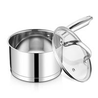 Joyfair 18cm Saucepan, 2.8L Stainless Steel Tri-Ply Sauce Pa