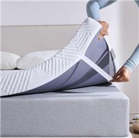 Twirest Memory Foam Mattress Topper,Gel Mattress Pad,Breathable & Removable Fabric Cover,White