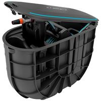 Gardena Undercover Hose Box RollUp M with 20 m Retractable Hose, Automatic Rewind, Underground Weatherproof Storage, Tangle-Free Hose Guide, Complete Set for Immediate Use (18650-20)