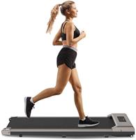 HomeFitnessCode Walking Pad Treadmill, Treadmills for Home, 2.5HP Portable Electric Under Desk Treadmill with LED Display & Remote, Adjustable Speed, No Assembly