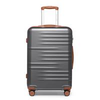 British Traveller Suitcase Lightweight Hand Luggage Suitcase Hard Shell Carry On with 4 Spinner Wheels TSA Lock