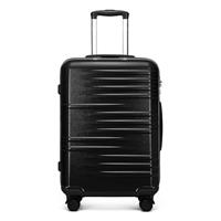 British Traveller Suitcase Lightweight Hand Luggage Suitcase Hard Shell Carry On with 4 Spinner Wheels TSA Lock