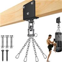 BeneLabel Punching Bag Hanger, Boxing Bag Bracket Beam Mount Heavy Bag Hanging Hook Hardware for Speeding Exercise Muay Thai Training Swing Hammock Chair