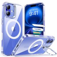 ESR for iPhone 16 Pro Case, Camera Control Compatible with MagSafe, Military-Grade Protective Case, Built-in Stash Stand Phone Case, Scratch-Resistant Back Cover, Classic Series, Clear