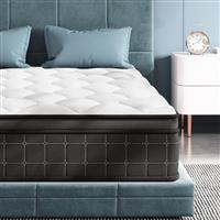 ELEMUSE Firm Mattress Memory Foam Pocket Sprung Mattress Zoned Coil Orthopedic Mattress with OEKO-TEX Certified