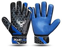BEAST RAGE Football Goalkeeper Gloves for Boys Kids Youth,Soccer Goalie Gloves with Strong Grip for The Toughest Saves,Wrist Support 4MM Latex Palm